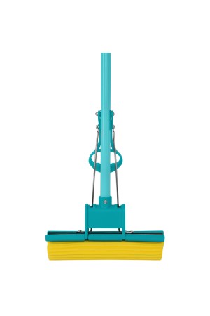 Швабра отжимная, 110 см, губка PVA 26х5,5х6 см, телескопическая рукоятка, бирюзовая, Home// Palisad