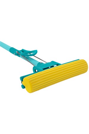 Швабра отжимная, 110 см, губка PVA 26х5,5х6 см, телескопическая рукоятка, бирюзовая, Home// Palisad