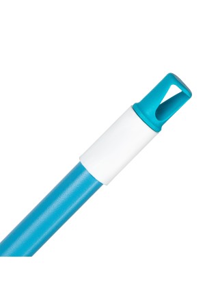 Щетка пластмассовая для подметания пола, 27 см, c черенком, 120 см, бирюзовая щетина, Home Palisad