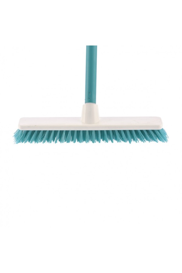 Щетка пластмассовая "Shrober" для чистки ковров 270 мм, бирюзовая, c черенком, 120 см, D 22 мм Elfe