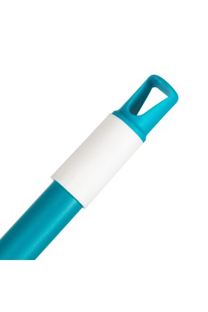 Щетка пластмассовая для чистки ковров, 27 cм, c черенком, 120 см, бирюзовая щетина, Home Palisad