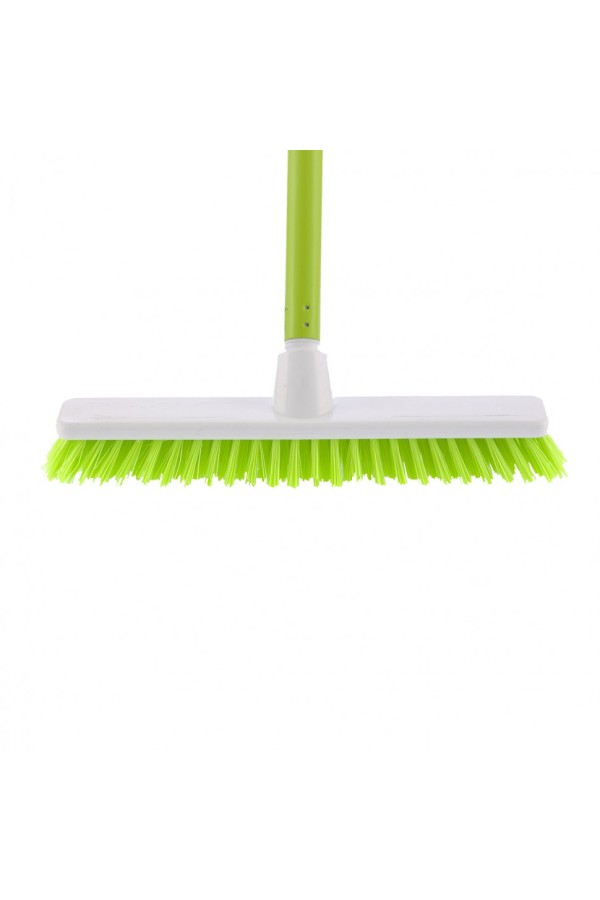 Щетка пластмассовая "Shrober" для чистки ковров 270 мм, салатовая щетина, c черенком, 120 см, D 22 мм Elfe