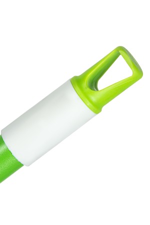 Щетка пластмассовая для чистки ковров, 27 cм, c черенком, 120 см, салатовая щетина, Home Palisad