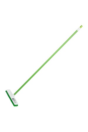 Щетка пластмассовая для чистки ковров, 27 cм, c черенком, 120 см, салатовая щетина, Home Palisad