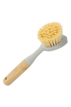 Щетка для посуды круглая d 60х230 мм, бамбуковая рукоятка, Home Palisad