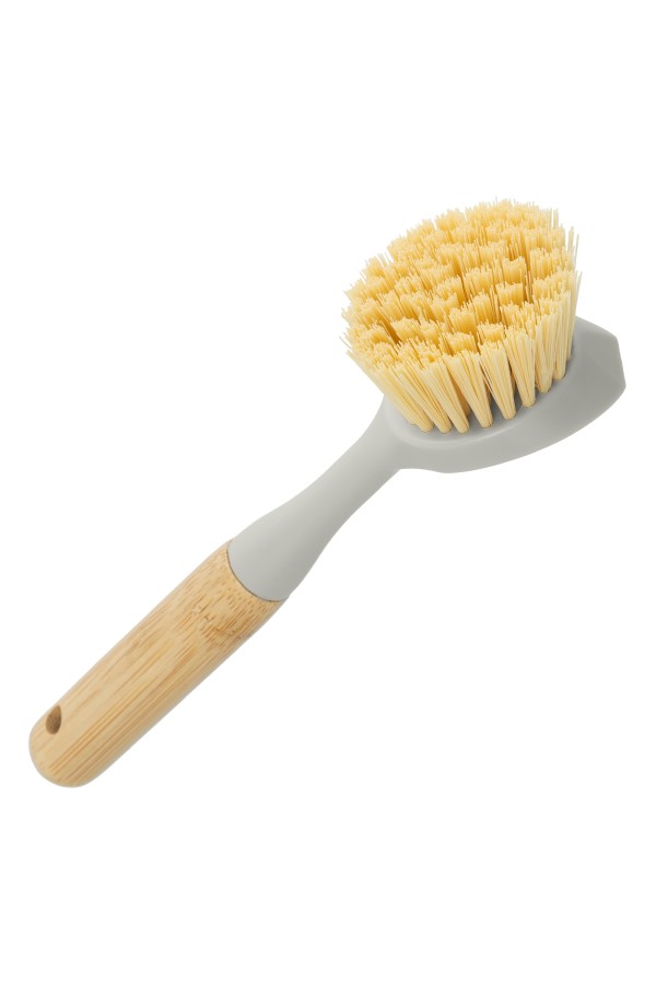 Щетка для посуды круглая d 60х230 мм, бамбуковая рукоятка, Home Palisad