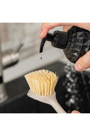 Щетка для посуды круглая d 60х230 мм, бамбуковая рукоятка, Home Palisad