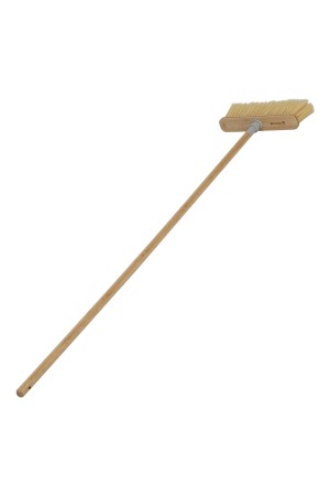Щетка бамбуковая для подметания пола 26, 5 см с черенком, 117 см, Home Palisad