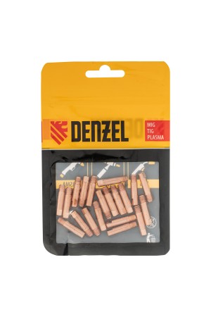 Токосъемный наконечник под проволоку 1,2 мм, М5х24, E-CU, 20 шт для MIG горелки тип 15 Denzel