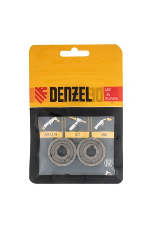 Подающий ролик, V профиль под стальную проволоку 0,8-1мм, 2 шт Denzel