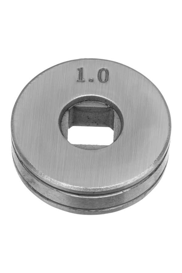 Подающий ролик, V профиль под стальную проволоку 0,8-1мм, посадка квадрат, 2 шт Denzel