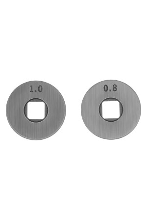 Подающий ролик, U профиль зубчатый под флюсовую проволоку 0,8-1мм посадка квадрат, 2 шт Denzel