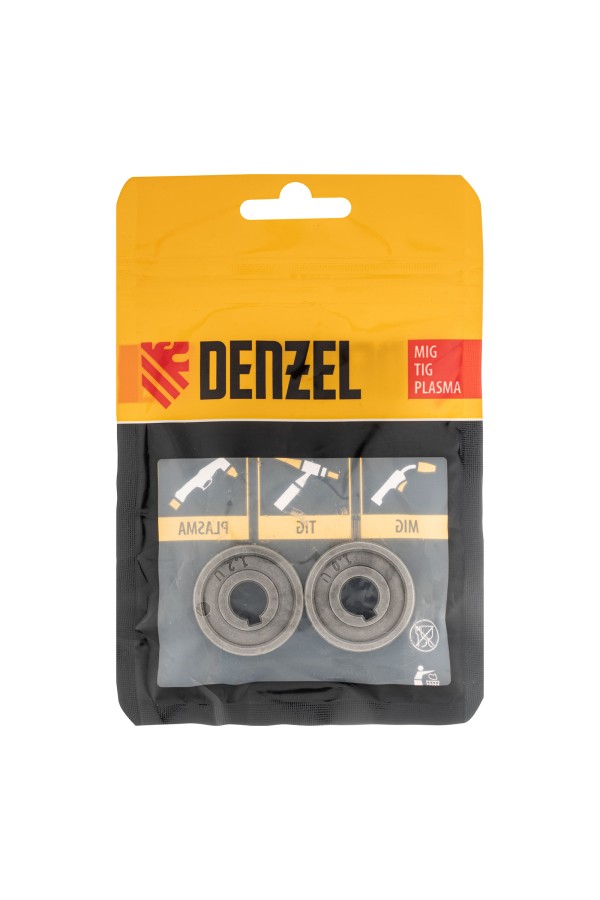 Подающий ролик, U профиль под алюминиевую проволоку 1,0-1,2 мм, 2 шт Denzel