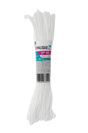 Шнур бельевой полипропиленовый с сердечником, 3 мм, L 10 м, белый, Home Palisad