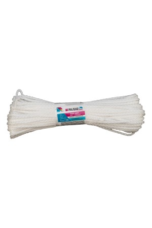 Шнур бельевой полипропиленовый с сердечником, 5 мм L 20 м, белый, Home Palisad