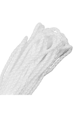 Шнур вязаный полипропиленовый с серд. белый, 4 мм, L 20 м, Россия Сибртех