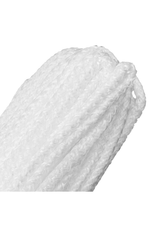 Шнур вязаный полипропиленовый с серд. белый, 6 мм, L 20 м, Сибртех