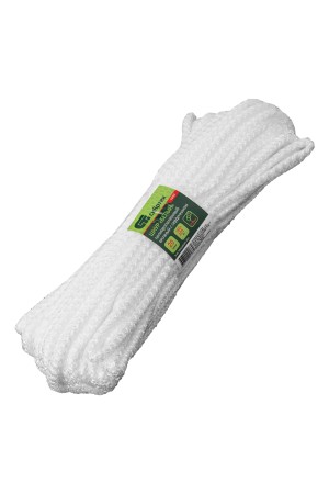 Шнур вязаный полипропиленовый с серд. белый, 6 мм, L 20 м, Россия Сибртех