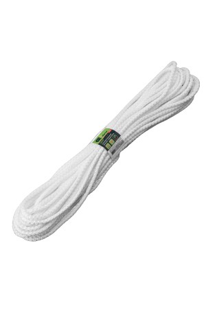 Шнур вязаный полипропиленовый с серд. белый, 7 мм, L 20 м, Россия Сибртех