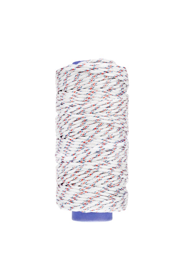 Фал плетёный полипропиленовый с сердечником, 6 мм, L100 м, 16-прядный, Сибртех