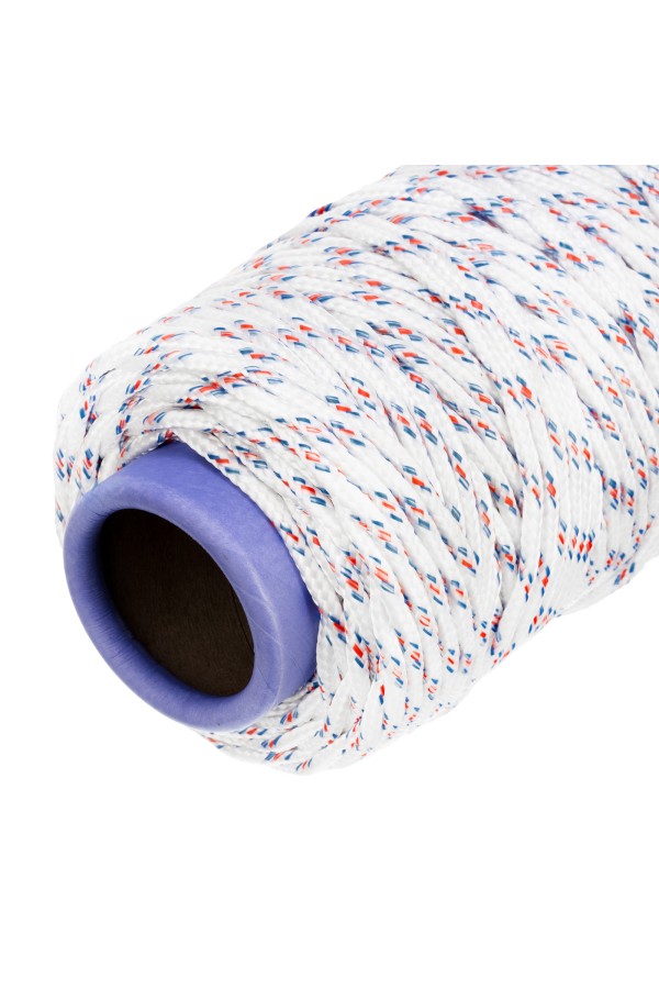 Фал плетёный полипропиленовый с сердечником, 6 мм, L100 м, 16-прядный, Сибртех