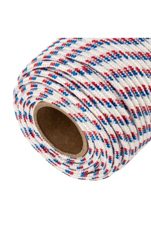 Фал плетёный полипропиленовый с сердечником, 8 мм, L 100 м, 16-прядный, Россия Сибртех