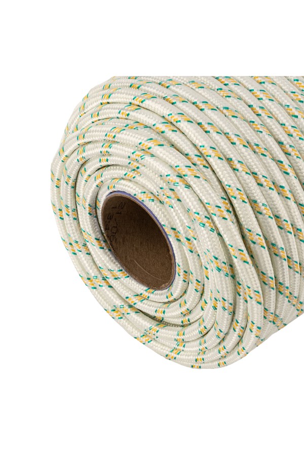 Фал плетёный капроновый с сердечником, 10 мм, L 100 м, 24-прядный, Сибртех