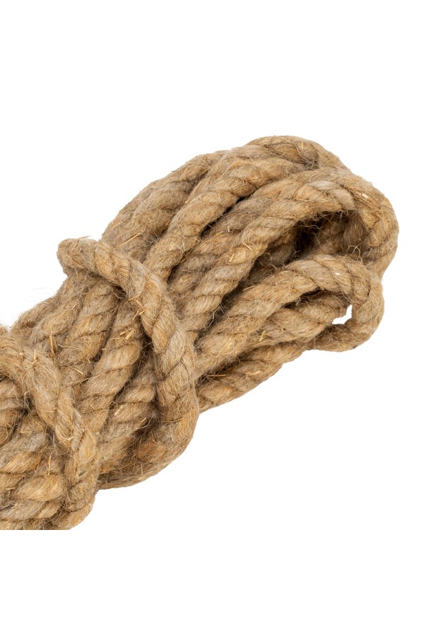 Веревка льнопеньковая, D 10 мм, L 10 м, крученая Сибртех