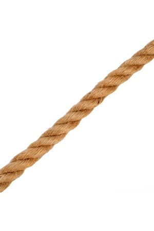 Веревка джутовая, L 10 м, крученая, D 8 мм Россия Сибртех