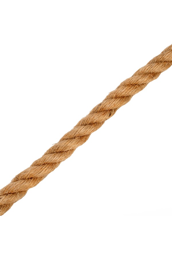 Веревка джутовая, L 10 м, крученая, D 8 мм Сибртех