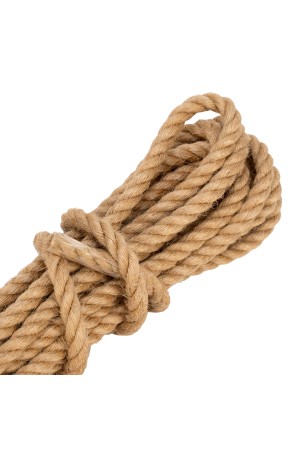 Веревка джутовая, L 10 м, крученая, D 8 мм Россия Сибртех