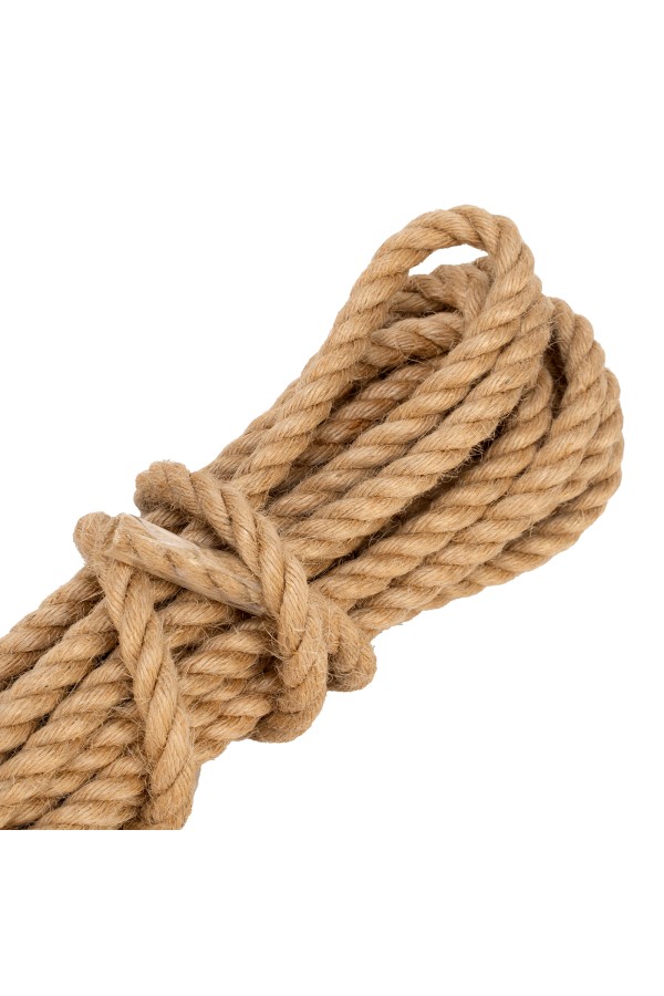 Веревка джутовая, L 10 м, крученая, D 8 мм Сибртех