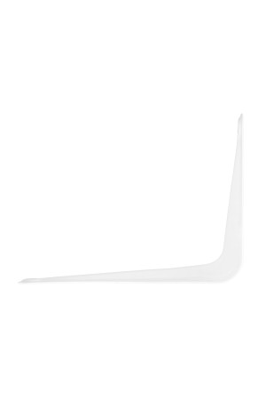 Кронштейн угловой с ребром, 75 х 100 мм, белый Сибртех