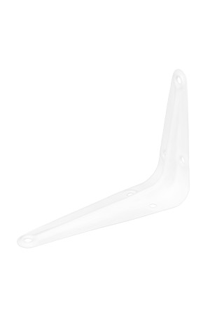 Кронштейн угловой с ребром, 75 х 100 мм, белый Сибртех