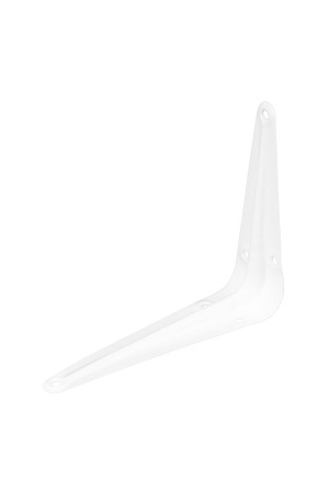 Кронштейн угловой с ребром, 100 х 125 мм, белый Сибртех