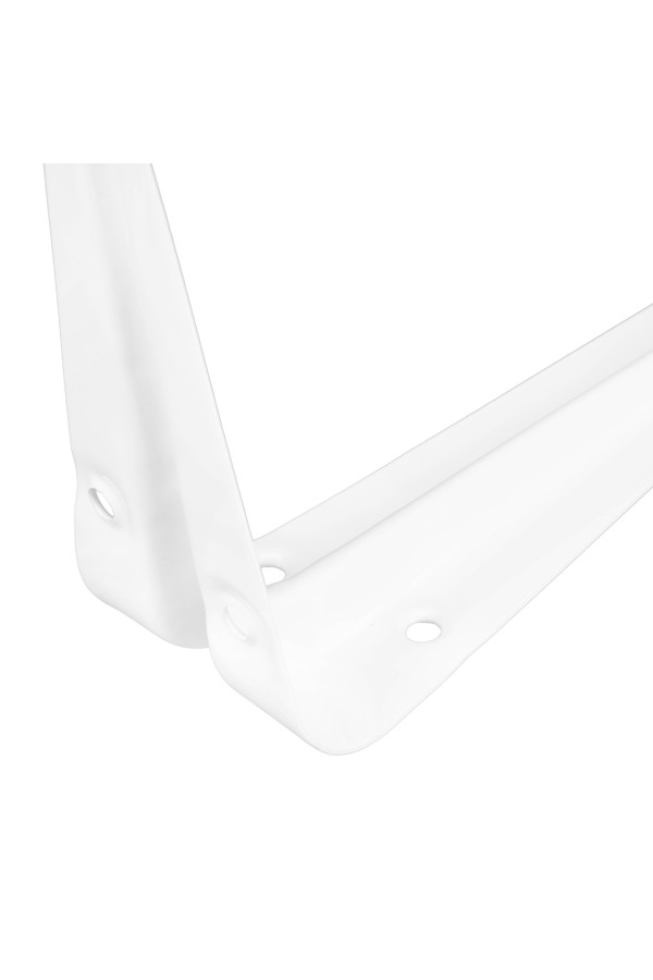 Кронштейн угловой с ребром, 100 х 125 мм, белый Сибртех
