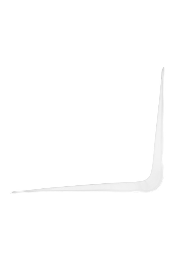 Кронштейн угловой с ребром, 100 х 125 мм, белый Сибртех