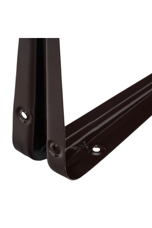 Кронштейн угловой с ребром, 150 х 200 мм, коричневый Сибртех