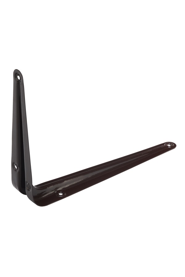 Кронштейн угловой с ребром, 150 х 200 мм, коричневый Сибртех