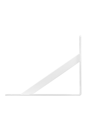 Кронштейн усиленный, 250 х 200 х 30 х 4 мм, белый Сибртех