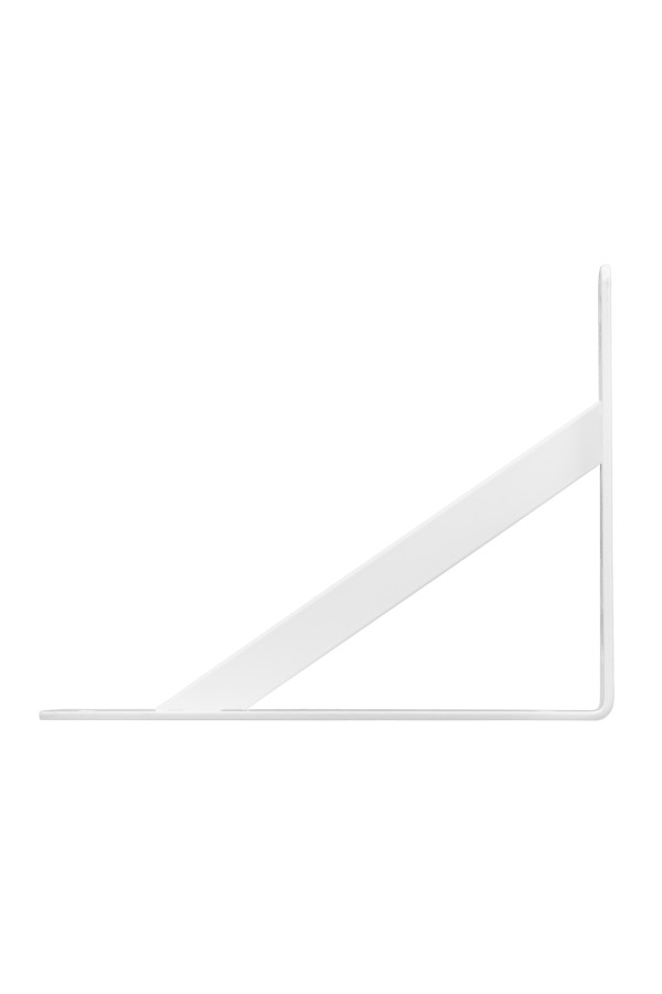 Кронштейн усиленный, 250 х 200 х 30 х 4 мм, белый Сибртех