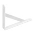 Кронштейн усиленный, 250 х 200 х 30 х 4 мм, белый Сибртех