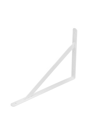 Кронштейн усиленный, 400 х 280 х 30 х 4 мм, белый Сибртех