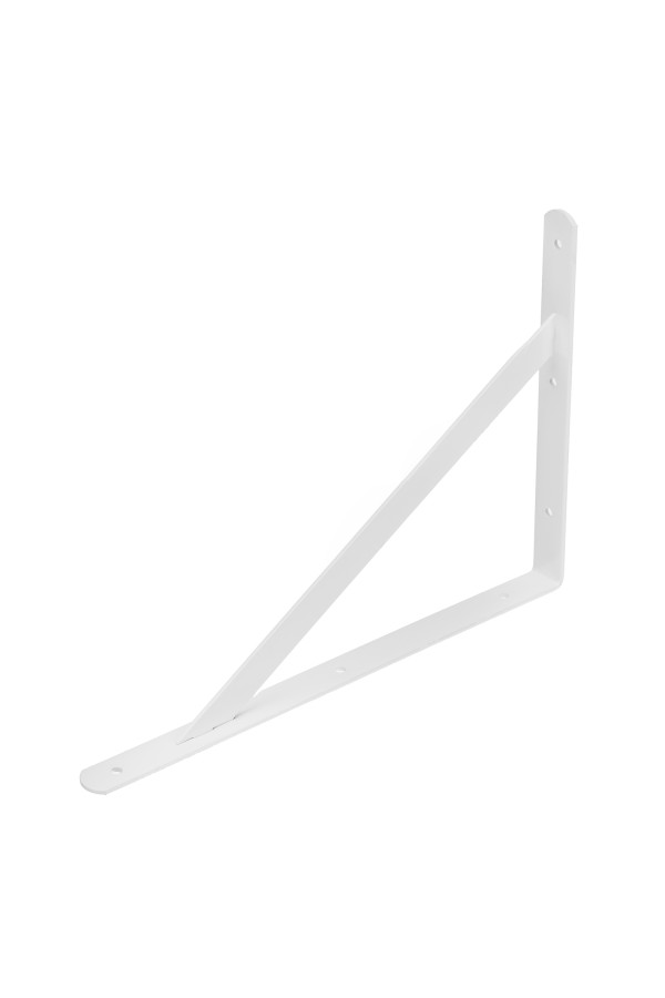 Кронштейн усиленный, 400 х 280 х 30 х 4 мм, белый Сибртех