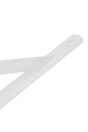 Кронштейн усиленный, 400 х 280 х 30 х 4 мм, белый Сибртех