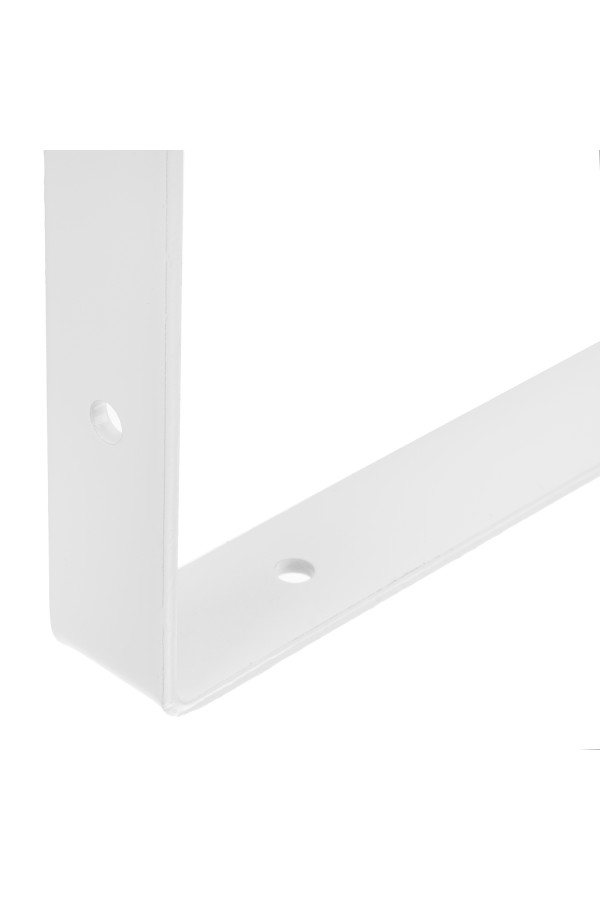 Кронштейн усиленный, 400 х 280 х 30 х 4 мм, белый Сибртех