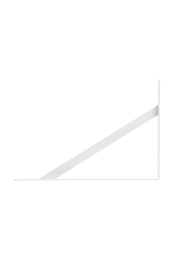 Кронштейн усиленный, 400 х 280 х 30 х 4 мм, белый Сибртех