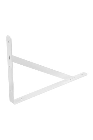 Кронштейн усиленный, 400 х 280 х 30 х 4 мм, белый Сибртех