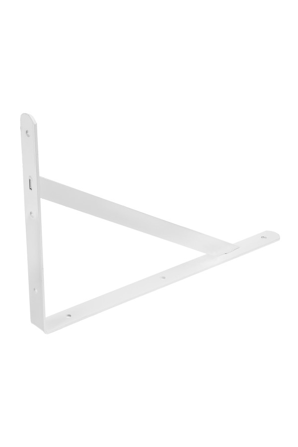 Кронштейн усиленный, 400 х 280 х 30 х 4 мм, белый Сибртех