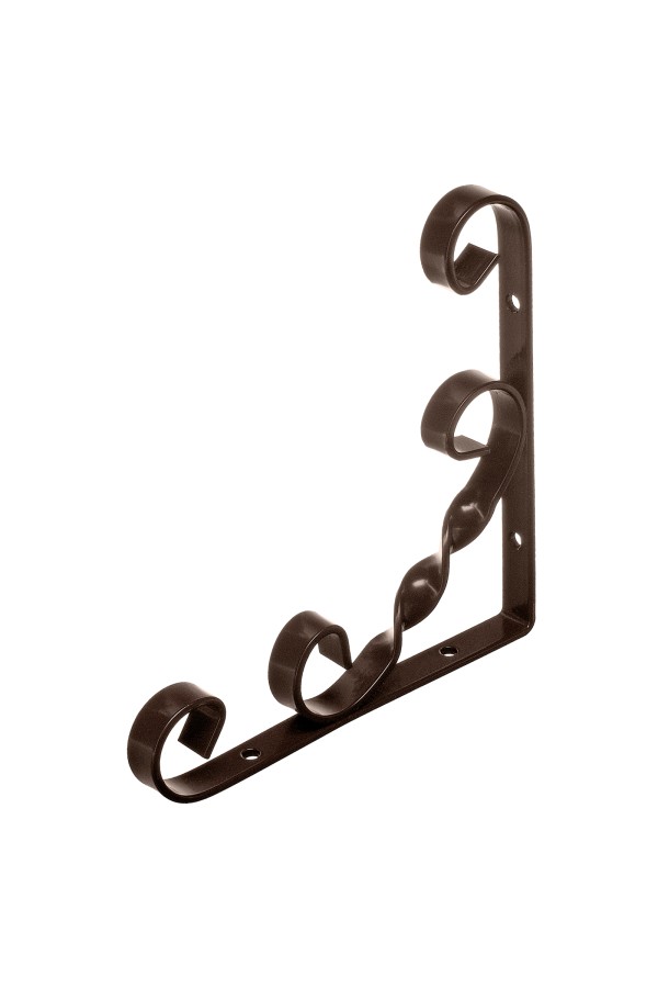 Кронштейн декоративный, 150 х 150 мм, коричневый Сибртех